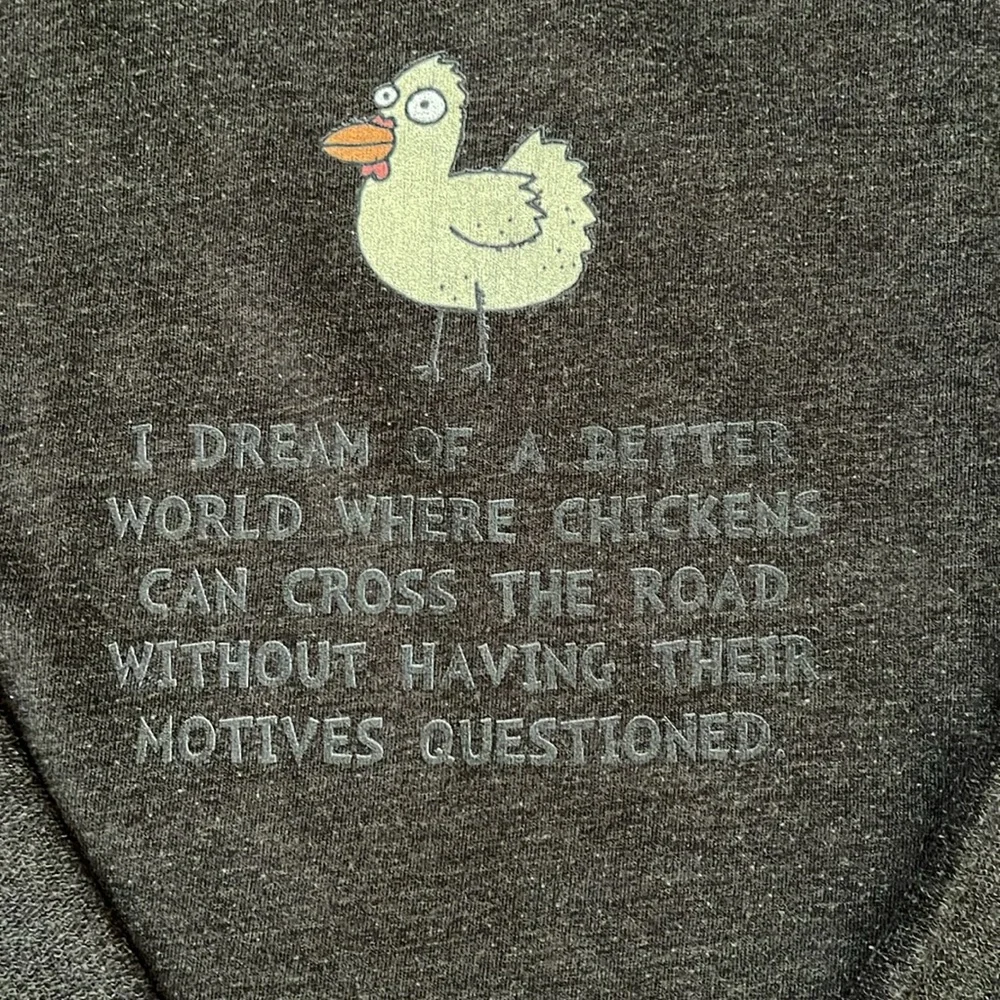 Funny Chicken Pullover Hoodie Unisex Large - Picture 1 of 12